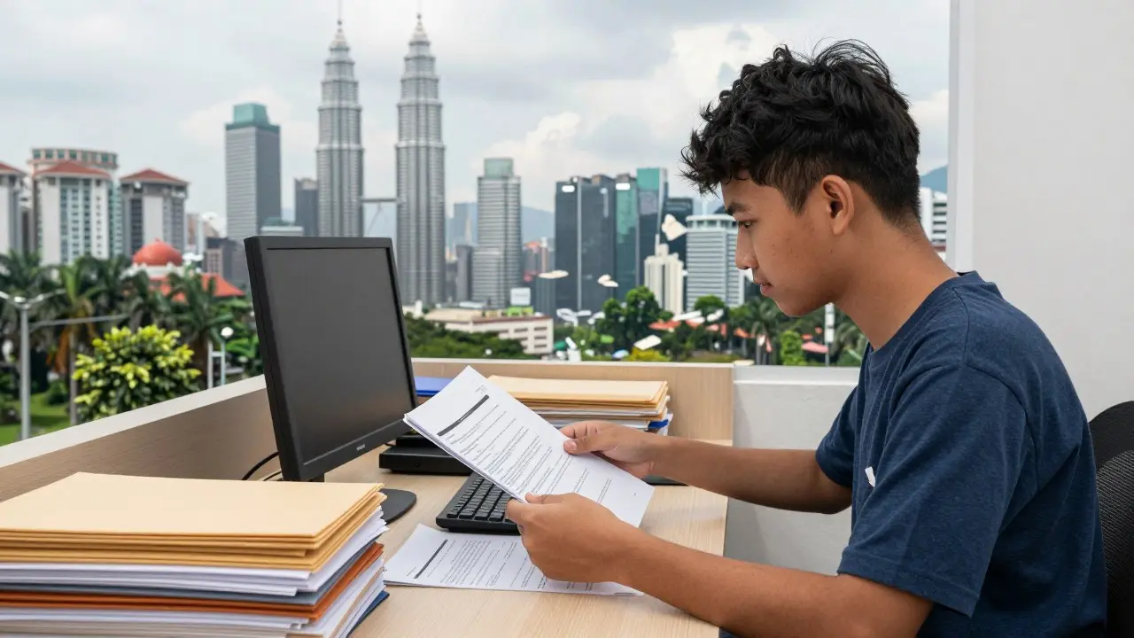 Hai khuôn viên đại học khác nhau ở Malaysia, một khu cổ điển và một khu hiện đại bằng kính