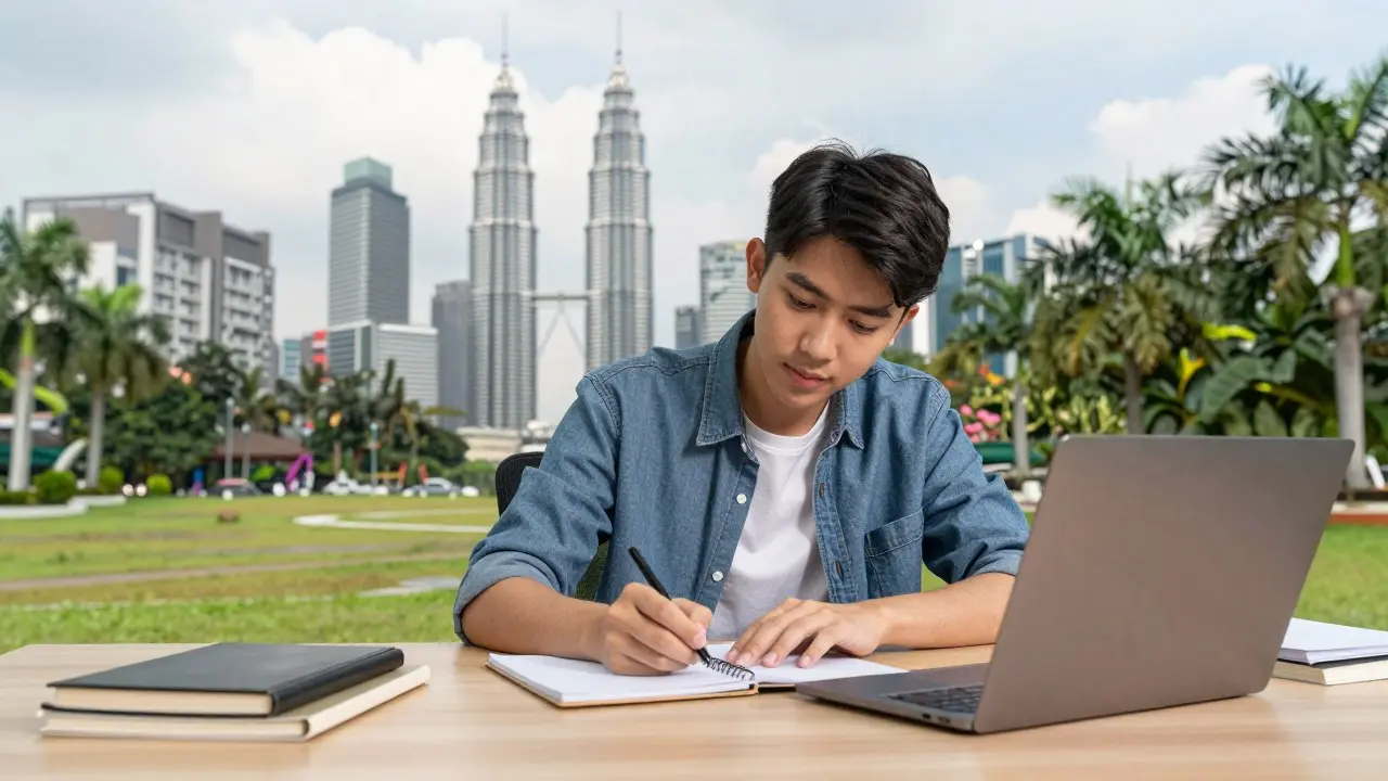 Sinh viên ngành khách sạn thực hành phục vụ tại nhà hàng đào tạo của một trường ở Malaysia