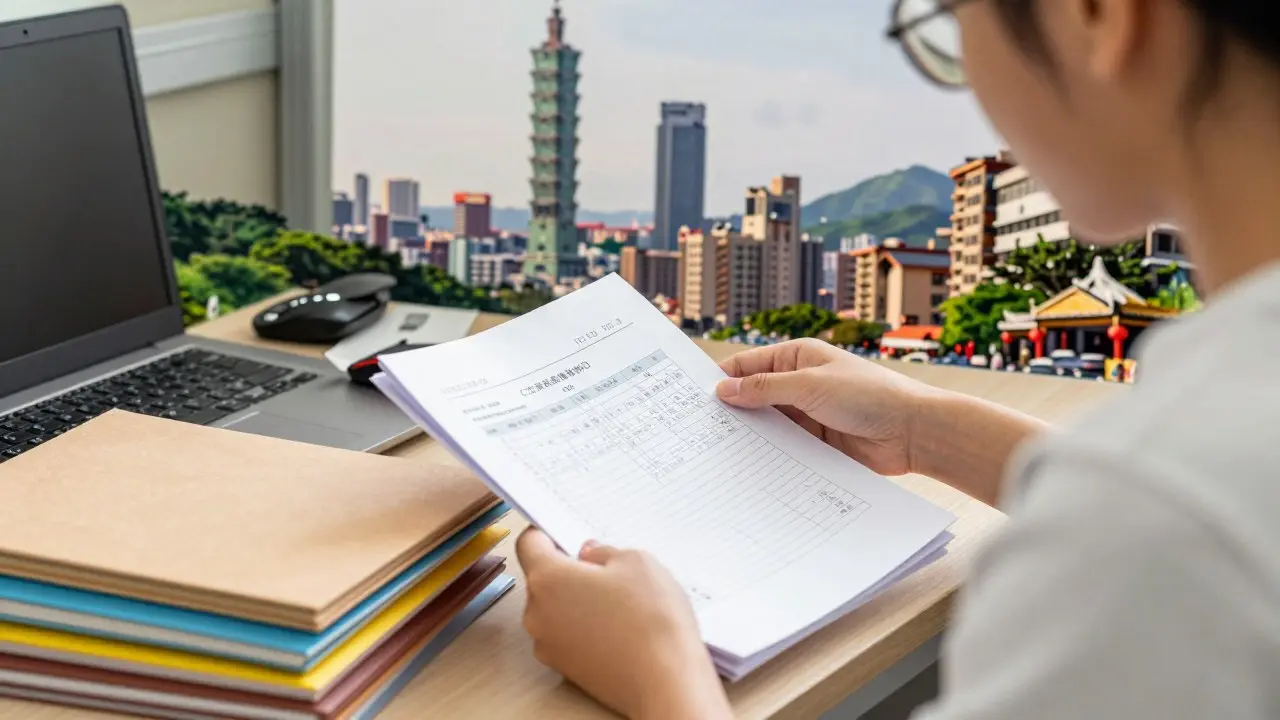 Bộ hồ sơ du học Đài Loan gồm hộ chiếu, bằng cấp, bảng điểm và chứng chỉ ngôn ngữ